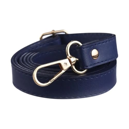 LXLAEOANG Handtaschengürtel for Damen, verstellbar, Ersatz, Schultertaschen, Zubehör, Geldbörsengriff, Lederband, 130 cm für Gewebesäcke Zubehör(Dark Blue) von LXLAEOANG