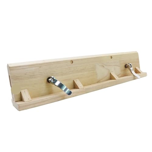 LXLAEOANG Holz Leder Craft Handnähen Lederhandwerk, Handnäh-Klemmwerkzeug, horizontaler Desktop-Holzclip for Ledergürtel, Nähen, DIY-Clip, Pferdenähen, Pony(50cm Wooden Clips) von LXLAEOANG