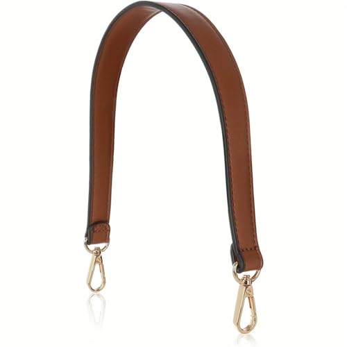 LXLAEOANG Schultertaschenriemen, Leder-Geldbörsenriemen, Leder-Handtaschengriff, Taschenriemen, Ersatz mit Drehverschlüssen für Gewebesäcke Zubehör(Brown) von LXLAEOANG