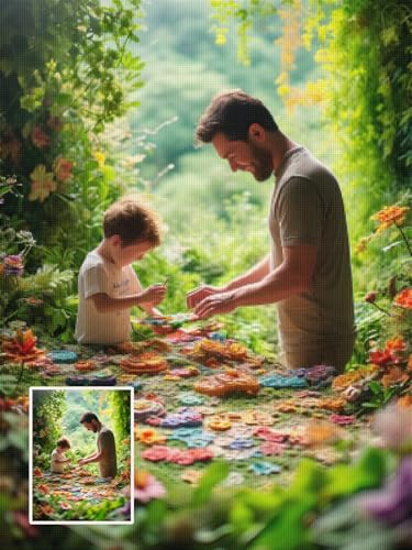 DIY Diamond Painting Personalisiert, Diamond Painting Eigenes Foto Personalisiert, Benutzerdefinierte Diamant Painting Bilder, Malen nach Zahlen Personalisierte Geschenke & Dekoration, 30x55cm L-54 von LXingzun