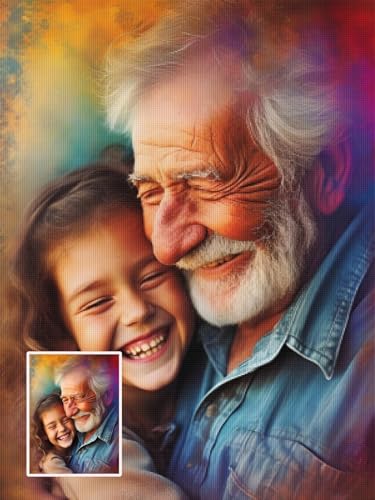 Diamond Painting Eigenes Foto, Diamond Painting Personalisiert Set für Erwachsene, DIY Diamond Painting Selbst Gestalten, Benutzerdefinierte Geschenke mit Diamond Painting Eigenes Bild 30x40cm L-71 von LXingzun