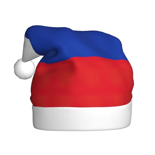 LXqlSS Weihnachtsmützen mit russischer Flagge, Plüsch, Weihnachtsmannmütze, Schneemann, Weihnachtsdekoration, Hüte für Weihnachten, Urlaub, Partyzubehör von LXqlSS