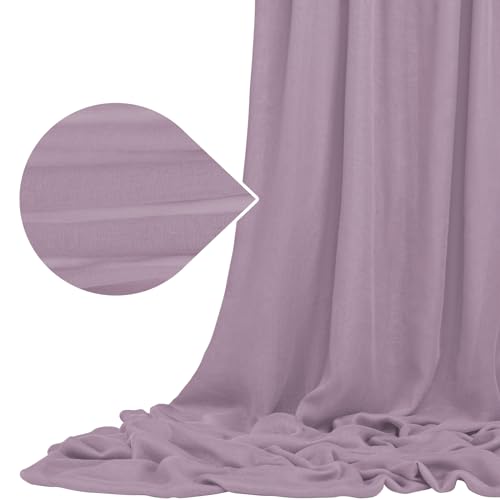 Traubenpurpur Gaze Cheesecloth Stoff für Hochzeit 9,2M x 90cm Cheesecloth Stoff für DIY Tischläufer, Bogen Draping Stoff, Decke Drape, Stuhl Schärpe, Serviette, Vorhang, Tischdecke Hochzeit Dekor von LYAFS