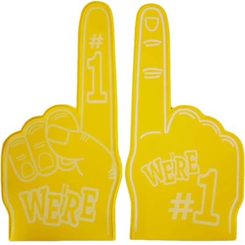 LYEAA 1PCS große Handhandschuhe Victory Gesture Jubel-Event-Handschuhe Cartoon Giant Jubeln Nr. 1 Fingersport-Event-Spiele Feier Cheer-Requisiten von LYEAA