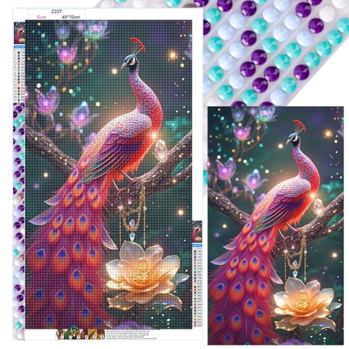 LYEAA 5D DIY Full Round Drill Diamond Painting Kit Animal Art 40x70cm Painting Home Decor Craft Painting von LYEAA