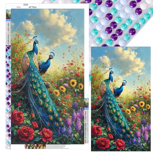 LYEAA 5D DIY Full Round Drill Diamond Painting Kit Animal Art 40x70cm Painting Home Decor Craft Painting von LYEAA