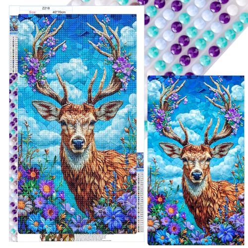 LYEAA 5D DIY Full Round Drill Diamond Painting Kit Animal Art 40x70cm Painting Home Decor Craft Painting von LYEAA