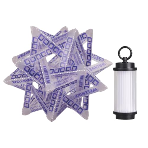 LYEAA Outdoor-Camping-Lampe mit Polarstern-Lampenschirm, 5 Modi, Typ-C-Aufladung, 3 Farben Licht von LYEAA