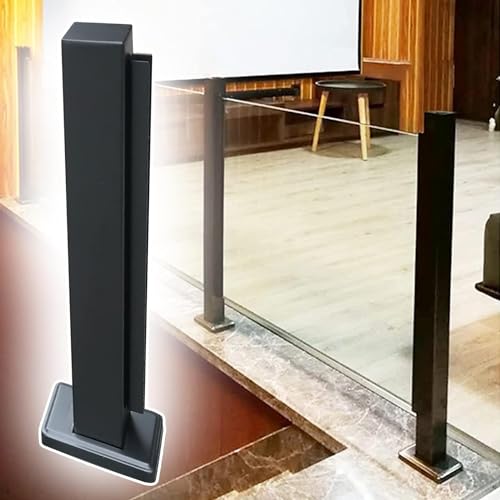 LYFDPN Glasbalustrade Metallglasgeländerpfosten, Vertikales Glas -Balustraden -Klemme/Glas -Leitplanken -System, 1PCS (Endpfosten (End Post 105cm/41.3) von LYFDPN