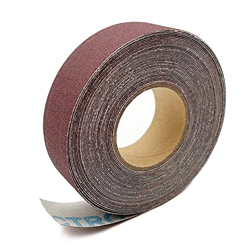 240 Körnung Schleifpapier Rollen 2,5 cm x 8m Schmirgelpapier Aluminiumoxid Sandpaper Roll Emery Cloth für Holzmöbel Finishing Metall Schleifen Automotive Polieren von LYHLYA