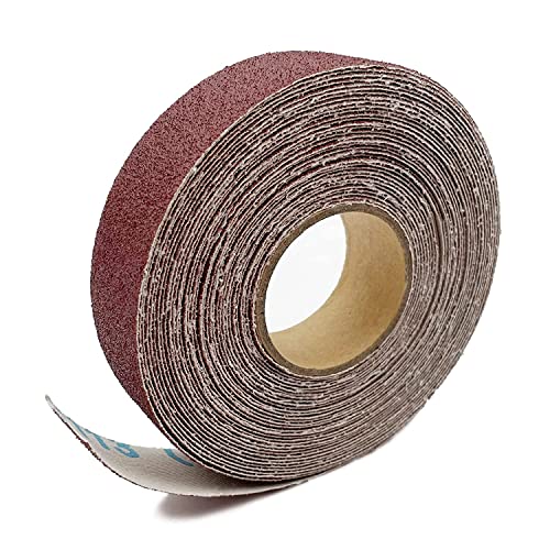 60 Körnung Schleifpapier Rollen 2,5 cm x 8m Schmirgelpapier Aluminiumoxid Sandpaper Roll Emery Cloth für Holzmöbel Finishing Metall Schleifen Automotive Polieren von LYHLYA