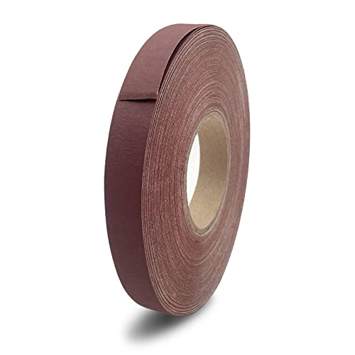 400 Körnung kontinuierliche Sandpapierrolle 2,5 cm x 50 m Emery Cloth Aluminiumoxid Abrasive Sandpapier Rollen -Drum -Schleifpapierrollen für Holzmöbel Finishing Metallschleibei Automobilpolieren von LYHLYA