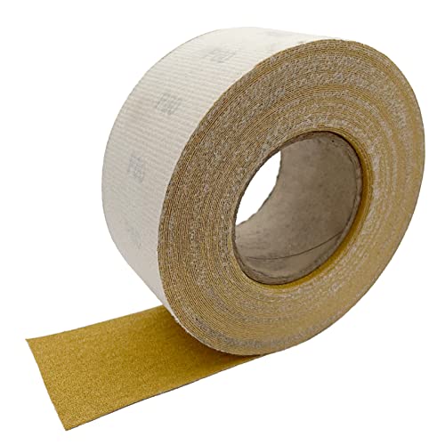 Schleifpapierrolle mit 7cm x 18m Aluminiumoxid Klettverschluss Schleifpapier Schleifpapier für Holzmöbel, Veredelung, Metall, Schleifen, Polieren und Holzbearbeitung (80 Grit) von LYHLYA