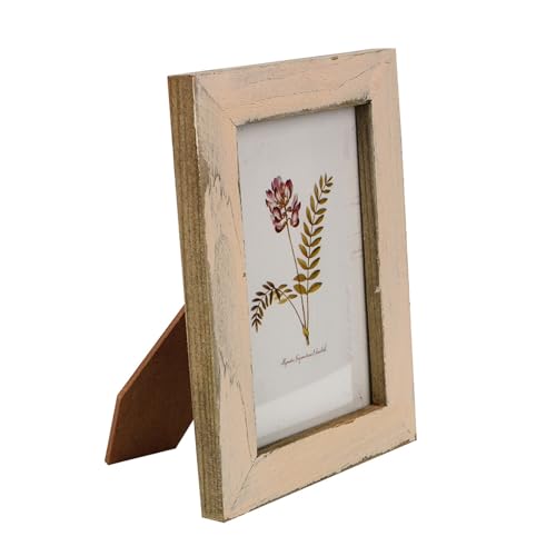 LYHYDMA Fotorahmen 5 Farben Holz Hochzeit Paar Bilderrahmen Vintage Fotorahmen Geschenk kreative Wohnkultur Für Schlafzimmer, Büro(Creamy-White) von LYHYDMA