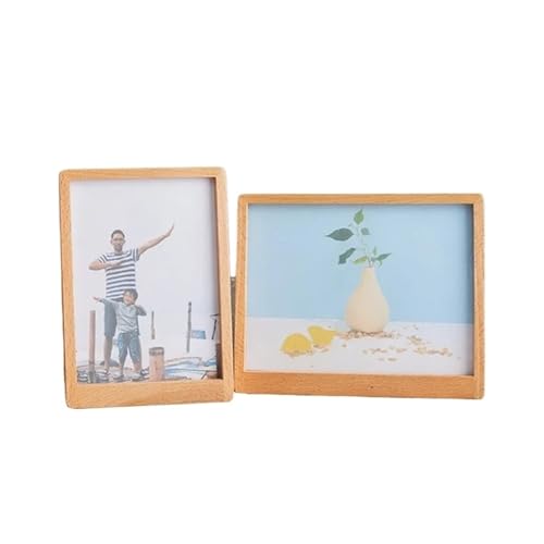 LYHYDMA Fotorahmen Bilderrahmen aus Holz, Fotorahmen for Wohnzimmer, Zertifikat, Probenständer, Trockenblumenhalter, Desktop-Dekoration Für Schlafzimmer, Büro(S6 Photo Frame) von LYHYDMA