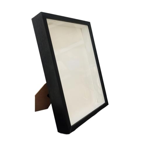 LYHYDMA Fotorahmen Shadow Box Tiefe 3 cm Holz-Fotorahmen zur Präsentation dreidimensionaler Werke DIY Holz-Bilderrahmen Foto-Dekoration Für Schlafzimmer, Büro(Black Frame,10X15cm 6inch) von LYHYDMA