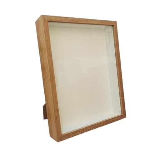 LYHYDMA Fotorahmen Shadow Box Tiefe 3 cm Holz-Fotorahmen zur Präsentation dreidimensionaler Werke DIY Holz-Bilderrahmen Foto-Dekoration Für Schlafzimmer, Büro(Wood Color Frame,10X15cm 6inch) von LYHYDMA