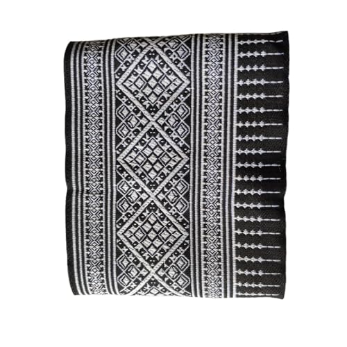 LYHYDMA Gurtband Gurtband, 2 Yard, Hmong, Kreuzstich-Stickerei, Jacquard-Gurtband, Spitzenbesatz, 10 cm, Kleidkragenband, Accessoire von LYHYDMA