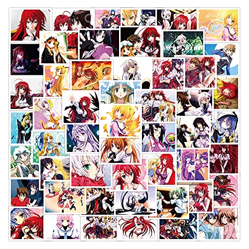 LYLSDSB Anime High School DxD Sticker 52pcs Laptop Wasserflasche Skateboard Notebook Fahrrad Scrapbook Auto Motorrad Vinyl Aufkleber Sexy Girl Lady Loli Aufkleber für Teens Erwachsene Jungen von LYLSDSB