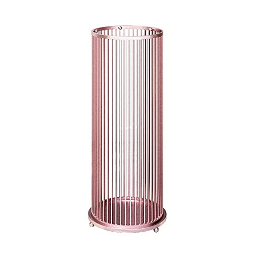 LYNDMBD Moderner, kreativer Mehrzweck-Schirmständer, runder Schirmständer für das Home-Office, Schirmhalter für Regenschirm-Geschenkpapier, Goldfarben, Feito NA China (Pink) von LYNDMBD