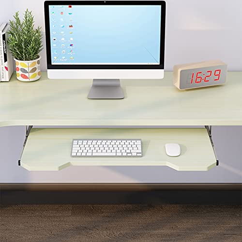 LYNDMBD Verstellbare Tastaturablage, Computer-Schreibtischablage – zum Unterschieben, Holzverlängerung 54/60/70 cm, Auszug, ausziehbare Plattformen von LYNDMBD