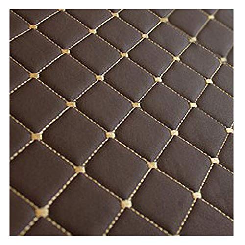 LYRWISHMJ Kunstleder PVC Leder Polster Stoff Lederkonzept Kunstleder Polsterstoff Gesteppt Kaschiert Meterware Möbelstoff Dekostoff ，Kaffee Möbel Textil Meterware (Size : 1.4×1m/4.59x3.28ft) von LYRWISHMJ