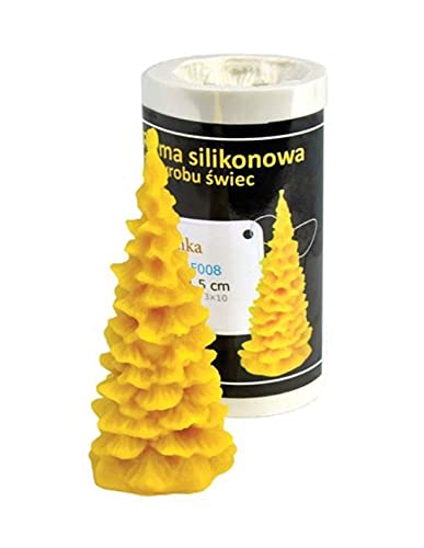 LYSON Kerzengießform Silikonform Weihnachtsbaum H.9cm Silikonformfür Bienenwachskerzen Aromatherapie Kerzen 3D Giessform zur Kerzenherstellung Bienenwachskerzen gießen Geschenkidee von LYSON