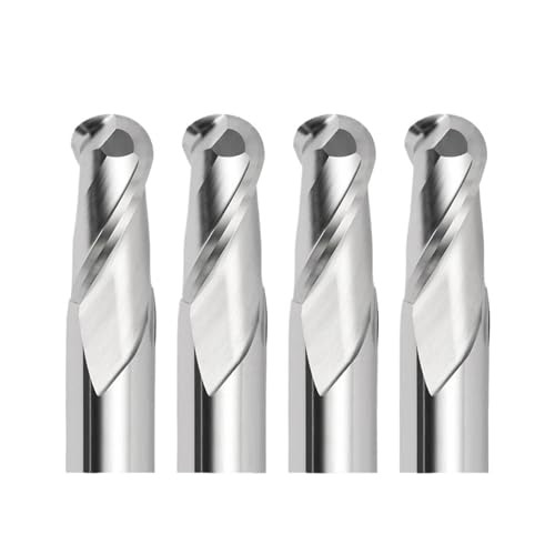 LYVQZPWLR die Kugel mit dem Kopf, HRC45/55 Aluminium-Kugelkopffräser 2 Schneiden Wolframstahl-Werkzeug R0.5 R0.75 R1 R1.25 R1.5 R1.75 R2 R3 R4 R5 R6 R7 R8 R9 R10(R9x18x36x150L2T,HRC45) von LYVQZPWLR