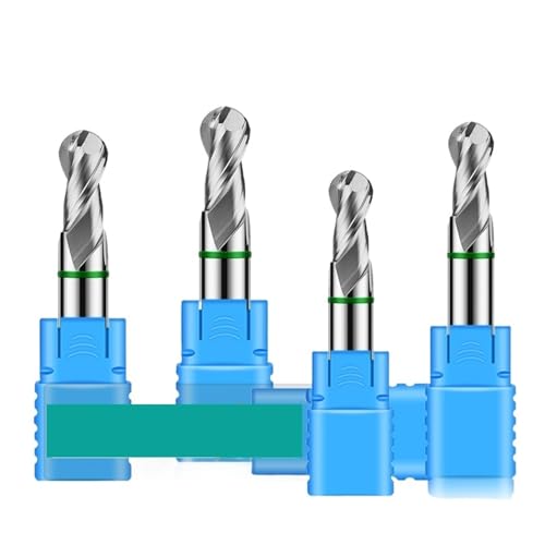 LYVQZPWLR die Kugel mit dem Kopf, HRC50 2-schneidiges Wolframstahl-Hartmetall(R1.75x7x4Dx50L) von LYVQZPWLR