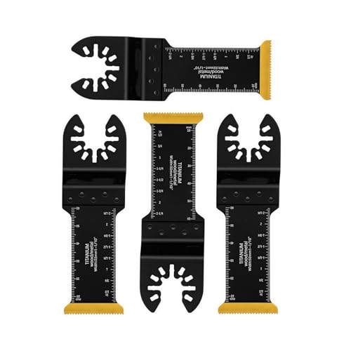 110 x 32 mm, 4 Stück, oszillierendes Sägeblatt for Multi-Werkzeuge, 10,9 x 3,3 cm Bimetall-Titanbeschichtung, Schärfgerät, Zubehör for Handwerker von LYXDWRC