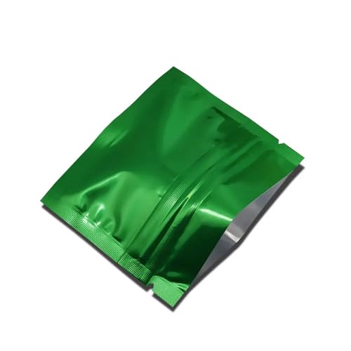 Wiederverschließbare Durchsichtige 100pcs 7.5*6.3cm Heat Seal Aluminum Foil Ziplock Bags Flat Zip Lock Package Bag Retail Plastic Foil Zip Bags Beutel für verschiedene Materialien geeignet(Green) von LYXYGMV