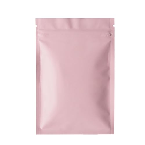 Wiederverschließbare Durchsichtige 100pcs Matte Black White Pink Heat Sealable Ziplock Packaging Bag Pouch Reclosable Flat Aluminum Foil Zip Lock Plastic Bags Beutel für verschiedene Materialien geeig von LYXYGMV