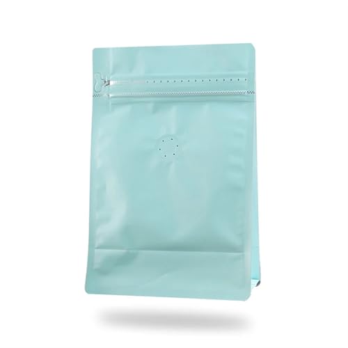 Wiederverschließbare Durchsichtige 25pcs Thick Flat Bottom Coffee Bean Mylar Package Bags with Valve Aluminum Foil Side Gusset Zip Lock Coffee Bean Storage Bags Beutel für verschiedene Materialien gee von LYXYGMV