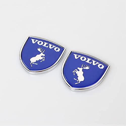 LYYMX Abzeichen Logo für Volvo 3D, Buchstaben Wort Emblem-Aufkleber, Autoaufkleber Sticker Emblem Abzeichen Body Abzeichen Aufkleber,A Blue von LYYMX