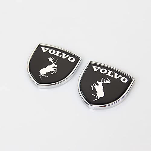 LYYMX Abzeichen Logo für Volvo 3D, Buchstaben Wort Emblem-Aufkleber, Autoaufkleber Sticker Emblem Abzeichen Body Abzeichen Aufkleber,C Black von LYYMX