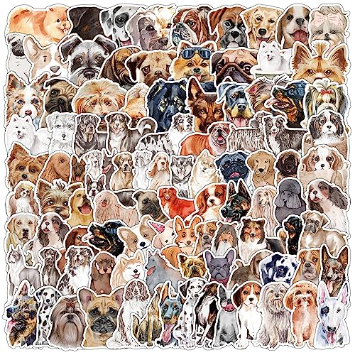 Hund Aufkleber Anime Cartoons Hund Sticker Set 100 Stücke Niedlich Deko für Auto Laptop Skateboard Fahrrad Moped Motorrad Fahrrad Computer,Geeignet für Erwachsene Kinder von LYunMu