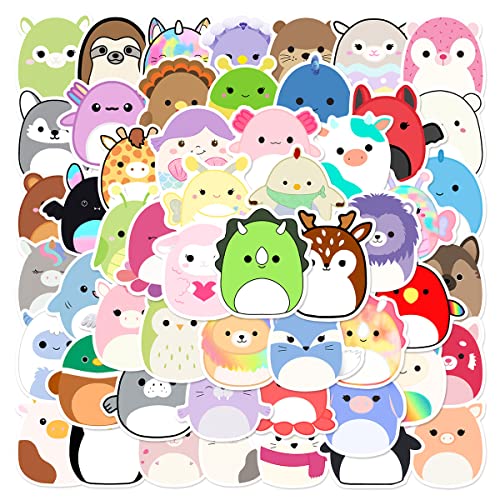 Niedliche Tiere Aufkleber Cute Animals Sticker Set 50 Stücke Niedlich Deko für Auto Laptop Skateboard Fahrrad Moped Motorrad Fahrrad Computer,Geeignet für Erwachsene Kinder von LYunMu