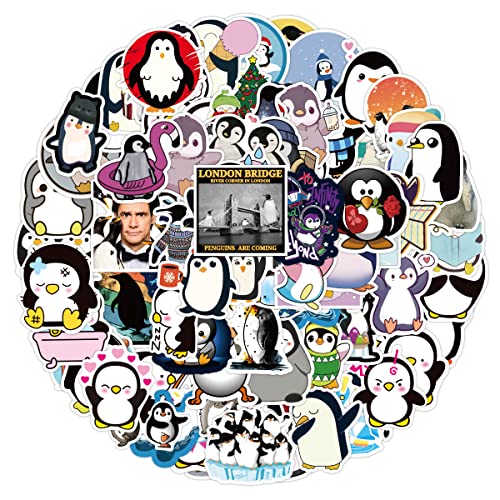 Pinguin Aufkleber Pack,Tier Sticker Set 100 Stücke Girl Sticker Klein PVC Aufkleber für Laptop MacBook Koffer Helm Motorrad Sticker Bomb von LYunMu