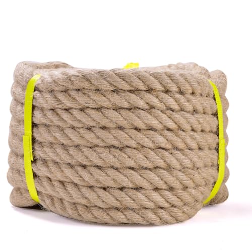 LZ.MZXU Juteseil 20mm x 10M Natur Juteschnur Hanfseil Kordelband für Garten Jute Pflanzen Deko Kordel Paketschnur Basteln DIY Dekoration Seil von LZ.MZXU