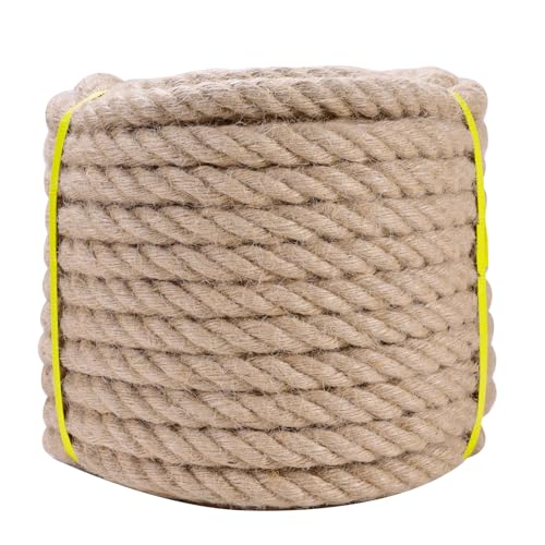 LZ.MZXU Juteseil 12mm x 10M Natur Juteschnur Hanfseil Kordelband für Garten Jute Pflanzen Deko Kordel Paketschnur Basteln DIY Dekoration Seil von LZ.MZXU