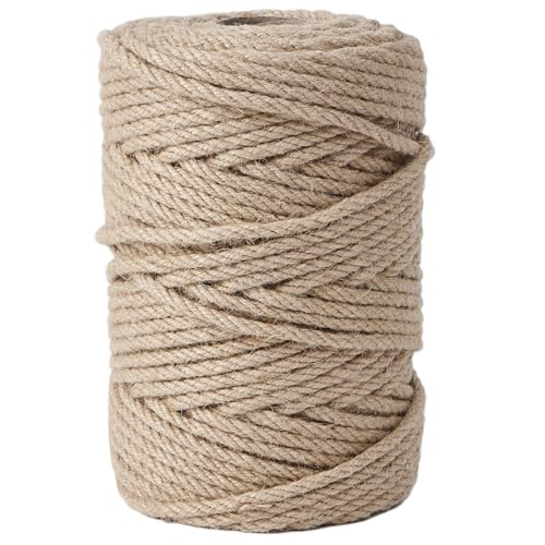 LZ.MZXU Juteseil 8mm x 15M Natur Juteschnur Hanfseil kordelband für Garten Jute Pflanzen Deko Kordel Paketschnur Basteln DIY Dekoration Seil von LZ.MZXU