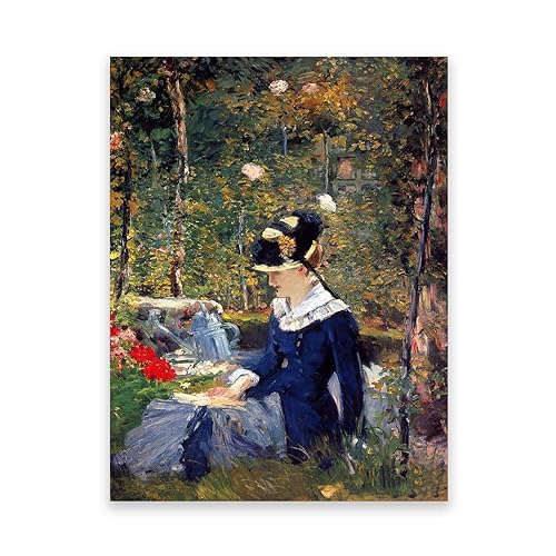 LZ6J8C9 Berühmtes Gemälde von Édouard Manet. Reproduktion von Leinwanddrucken „Junge Frau“. Druck auf Leinwand. Klassische Bilder für das Wohnzimmer, 30 x 42 cm (11,8 x 16,5), rahmenlos von LZ6J8C9