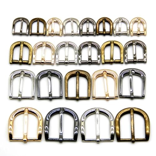 10 Stück/Los 11 mm/13 mm/15 mm/20 mm/25 mm Silber Bronze Gold Quadratische Metallschuhe Tasche Gürtelschnallen Dekoration DIY Zubehör Nähen-11 mm-Schwarz 702 von LZBANI