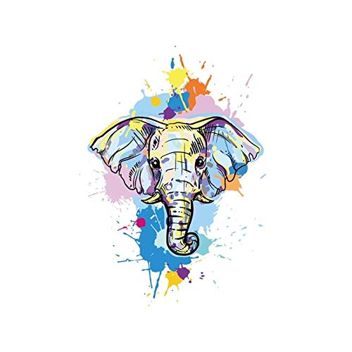 LZHLMCL Hosen Patch Stickerei Aufnäher Applique Elefant Tier Wärmeübertragung Thermo Aufkleber Auf Kleidung Diy Bekleidung T Shirt Zubehör Kunst Patch Diyg 12 von LZHLMCL