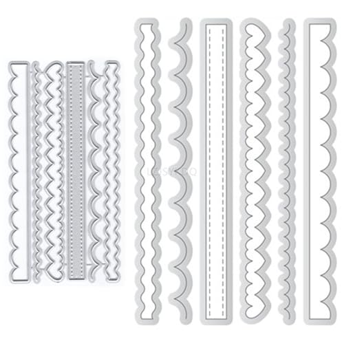 KDQ1420 gewellte Spitzen-Stanzformen für Kartenherstellung, Metall-Stanzformen für Papier, Scrapbooking, DIY-Schablonen für Album, Party, Hochzeit, Festivals, Dekoration, KDQ1420 von LZJSYKDQ