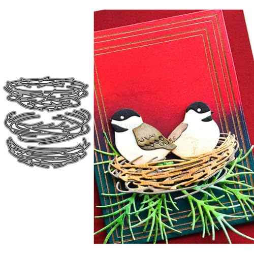 Vogelnest Stanzformen für Kartenherstellung, Metall-Stanzformen für Papier, Scrapbooking, DIY Schablonen für Album, Party, Hochzeit, Festivals, Dekoration von LZJSYKDQ