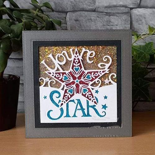 You are a Star Stanzformen für Kartenherstellung, Laciness Metall-Stanzformen für Papier, Scrapbooking, DIY-Schablonen für Album, Party, Hochzeit, Festivals, Dekoration von LZJSYKDQ