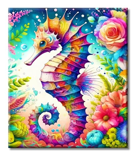 LZLHDE Diamond Painting Erwachsene Tiere Blumen, 5d Diamant Painting Bilder Anfänger, Diy Diamonds Crystal Art Bastelset für Geschenke Wohnzimmer und Schlafzimmer Wanddeko (Groß 40x50cm) von LZLHDE