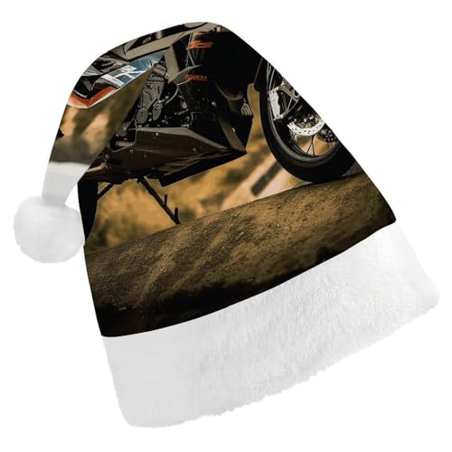 LZQPOEAS Weihnachtsmütze für Erwachsene, Plüsch, weich, für Sport, Motorrad, Nikolausmützen für Party, Urlaub von LZQPOEAS