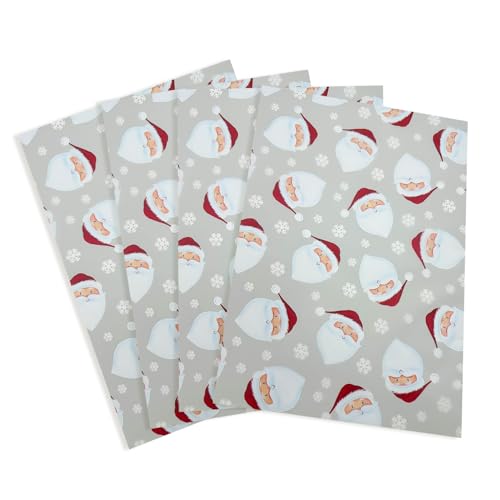 Geschenkpapier für Weihnachten: Festliches Weihnachtsmann-Seidenpapier, 20 Stück, 50 x 35 cm, zum Verpacken von Geschenken und als Partydekoration von LZRinue